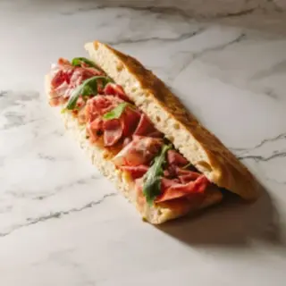 Focaccia de Prosciutto di parma
