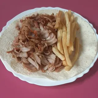 Piadina kebab patatine