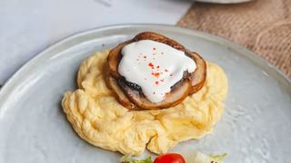 Запеченный омлет с грибами 