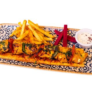 Brocheta de pollo con Biwaze