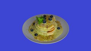 Pankejki z sosem pistacjowym