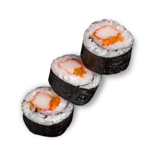 Rainbow oshiko, awokado, ogórek, owinięta łososiem pieczonym