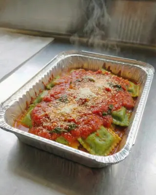 Ravioli Espinafre, ricotta e Queijo