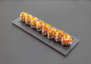 Salmon dragon roll