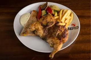 Galletto Befed - intero con patate e verdure