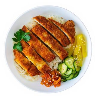 Chicken Katsu Con Arroz