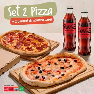 Set 2 Pizza + Drinks