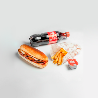 Комбо сэндвич с копченой кониной + Coca- Сola 0.5L  N