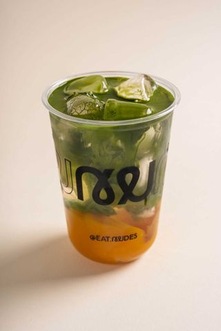Iced Coconut Water Mango Matcha