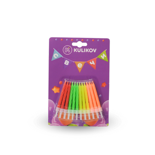  Свечи для торта.1 упак*24 штуки.Длина 6 см.Арт33