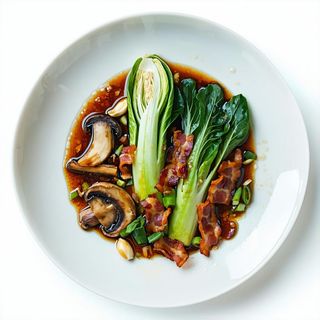 Pak choi al wok