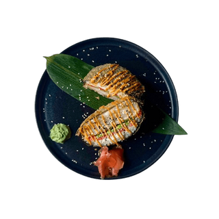 Sushi burger con gambas