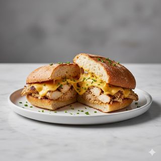 Bocadillo De Pollo Y Queso