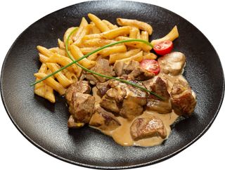 Свински късчета с горчичен сос (250г)