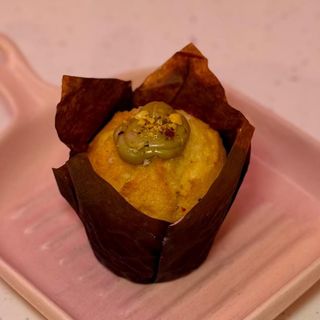 Muffin de Vainilla y crema de Pistacho