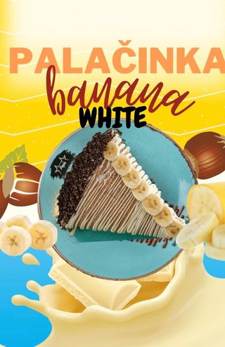 Palačinka Banana White
