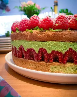 Gâteau  Pistache Framboise