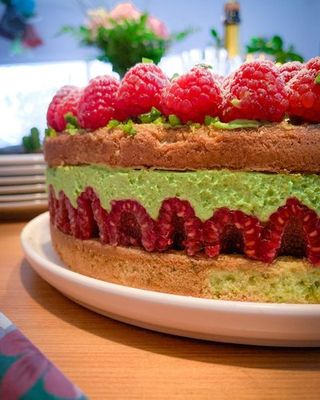 Gâteau  Pistache Framboise