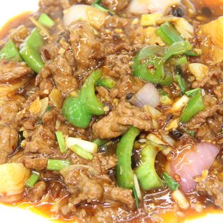 Shredded Beef With Chinese Black Bean Sauce & Green Pepper