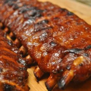 Costillas Asadas Con Salsa Barbacoa