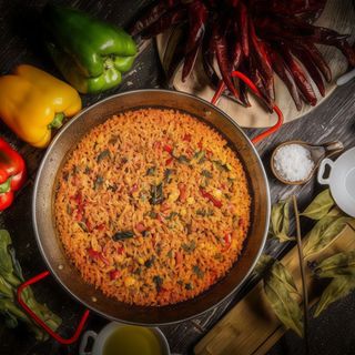 Arroz seco de la huerta