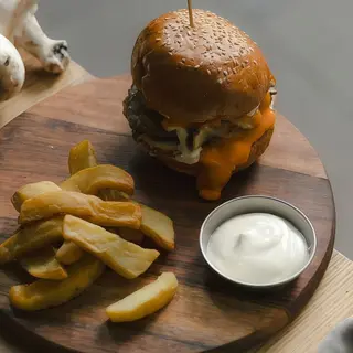 double smashed burger