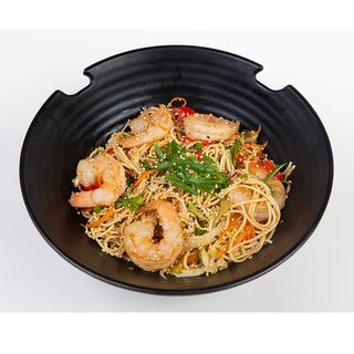 კვერცხის ატრია კრევეტით