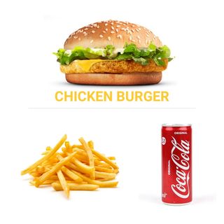 GOLDEN BURGER + FRITES + COCA COLA