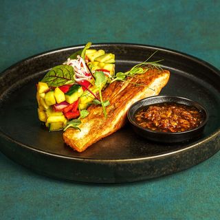 Salmon Teriyaki with Mango