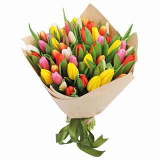 Букет 51 микс тюльпан