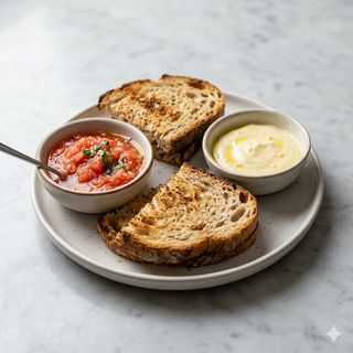 Ración De Pan Con Tomate Y Alioli 4 Uds.
