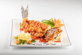 Peste veverita in sos dulce acrisor