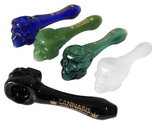 Cachimbo Caveira Vidro