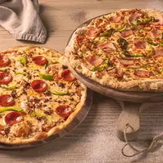 Menu pizza + bebidas para dos