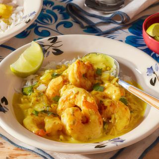 Gambas Con Salsa De Curry