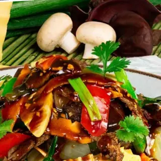 Thịt bò xào măng