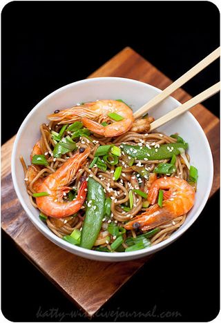 Соба с креветками