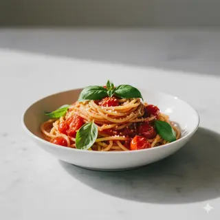 Spaghetti al pomodoro fresco