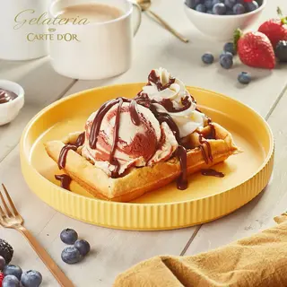 Gofre Con Helado
