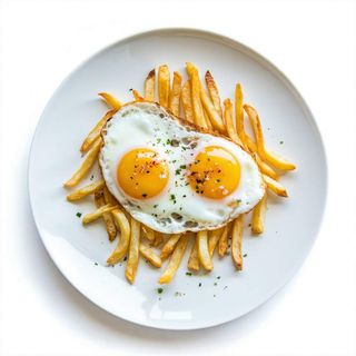 Huevos Con Patatas Fritas