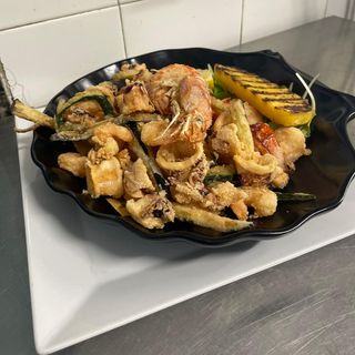 Frittura mista con polenta