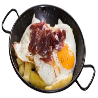 Huevos Rotos Con Jamón