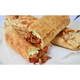 Chicken, kima chapati, mshikaki, shawarma and chips