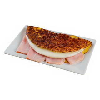Cachapa con Queso de mano y Jamón York
