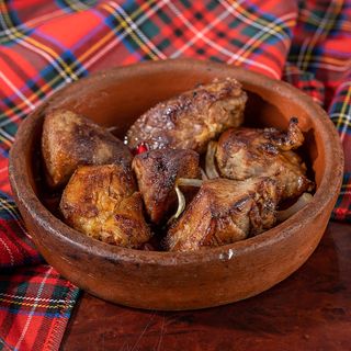 ხბოს მწვადი კეცზე