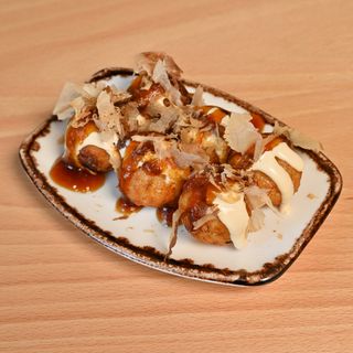 Takoyaki De Pulpo Con Mayonesa 