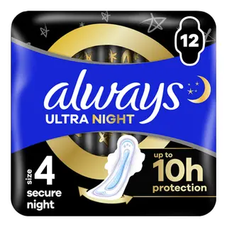 Гігієнічні прокладки Always Ultra Secure Night 4 (12шт)