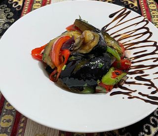 Баклажаны в кисло-сладком соусе