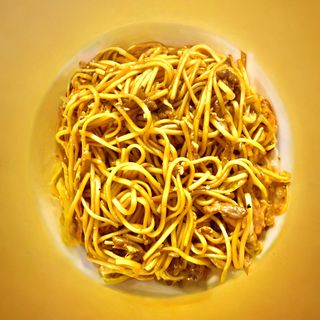 Tagliolini saltati con carne