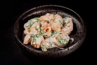 408 Gamberi panna e rucola